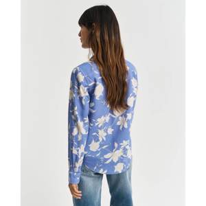 Gant Regular Fit Floral Print Linen Shirt